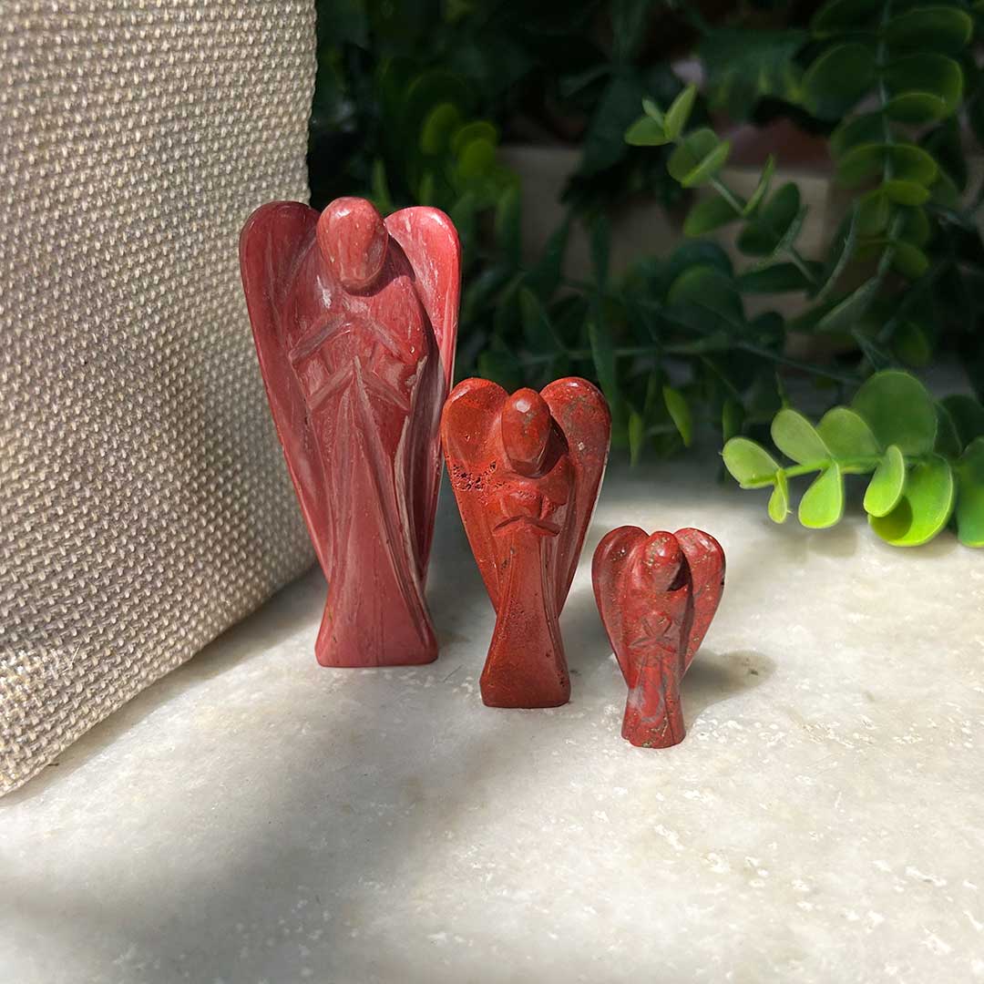 Red Jasper Stone Angel