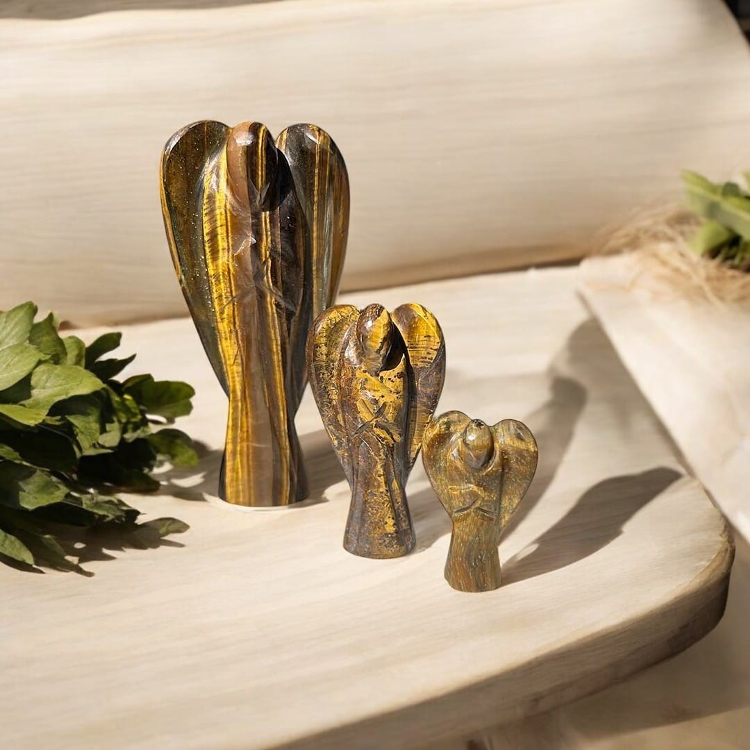 Tiger Eye Stone Angel